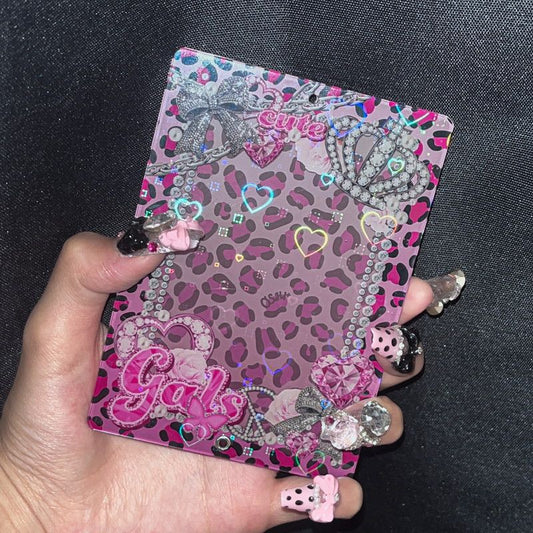 ハートホロアクリルフレーム02/cuteピンク【推し活】