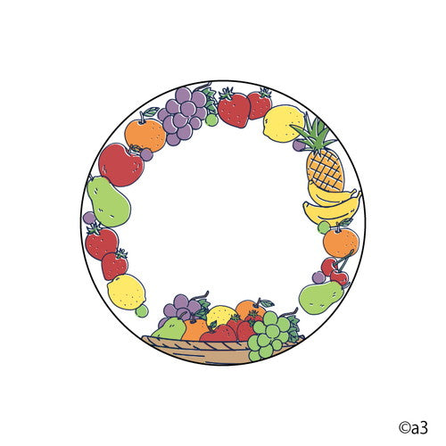 57mm缶デコカバー101/フルーツ【推し活】