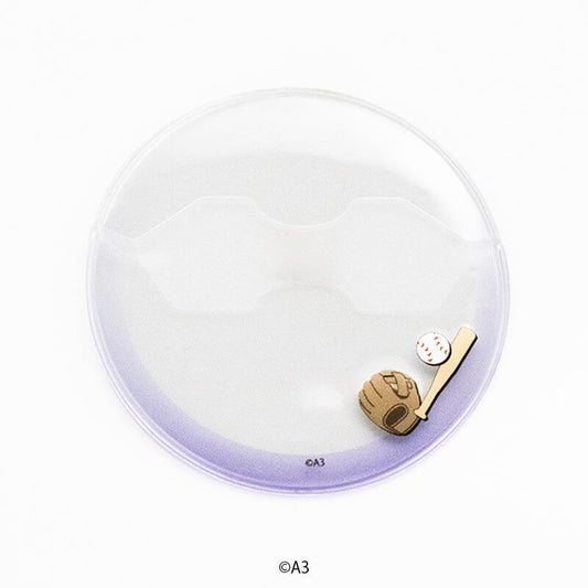 57mm缶デコカバー109/野球(紫)【推し活】