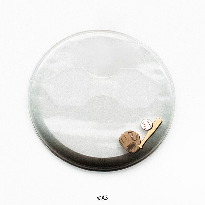 57mm缶デコカバー105/野球(黒)【推し活】