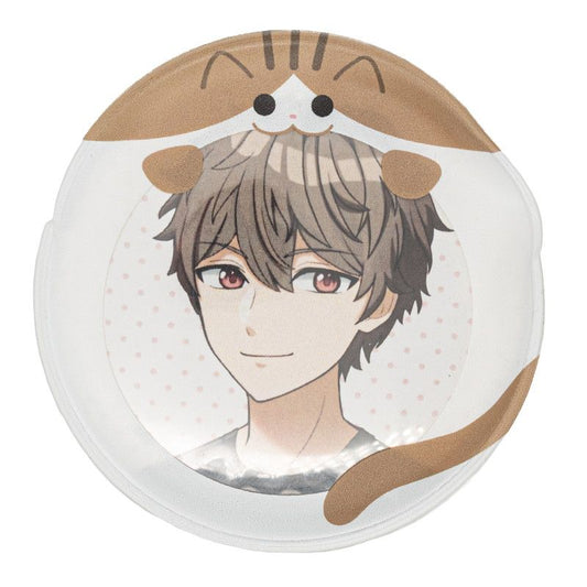 57mm缶デコカバー154/ぱくっとキジしろねこ【推し活】